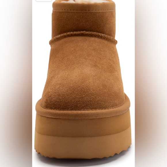 Xiakolaka Women's Classic Platform Mini Boots Winter Suede Anti-Slip Ankle.  NWT - Picture 5 of 13